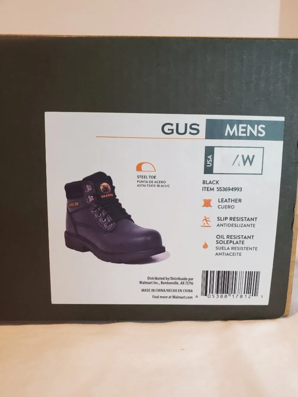 NEW Brahma Men's GUS Wide Width 6